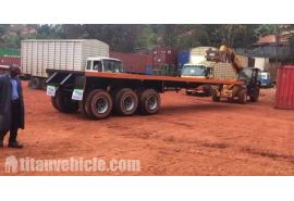 Rwanda Customers feedback of 3 Axle Flatbed Semi Trailer