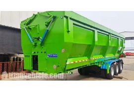 3 Axle Crawler-Type Tipper Dump Box Trailer will be sent to Mauritius