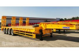 4 Axle 100 Ton Lowbed Semi Trailer will be sent to Djibouti