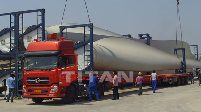 Extendable Telescopic Blade Semi Trailer for Windmill Turbine Blade Transportation