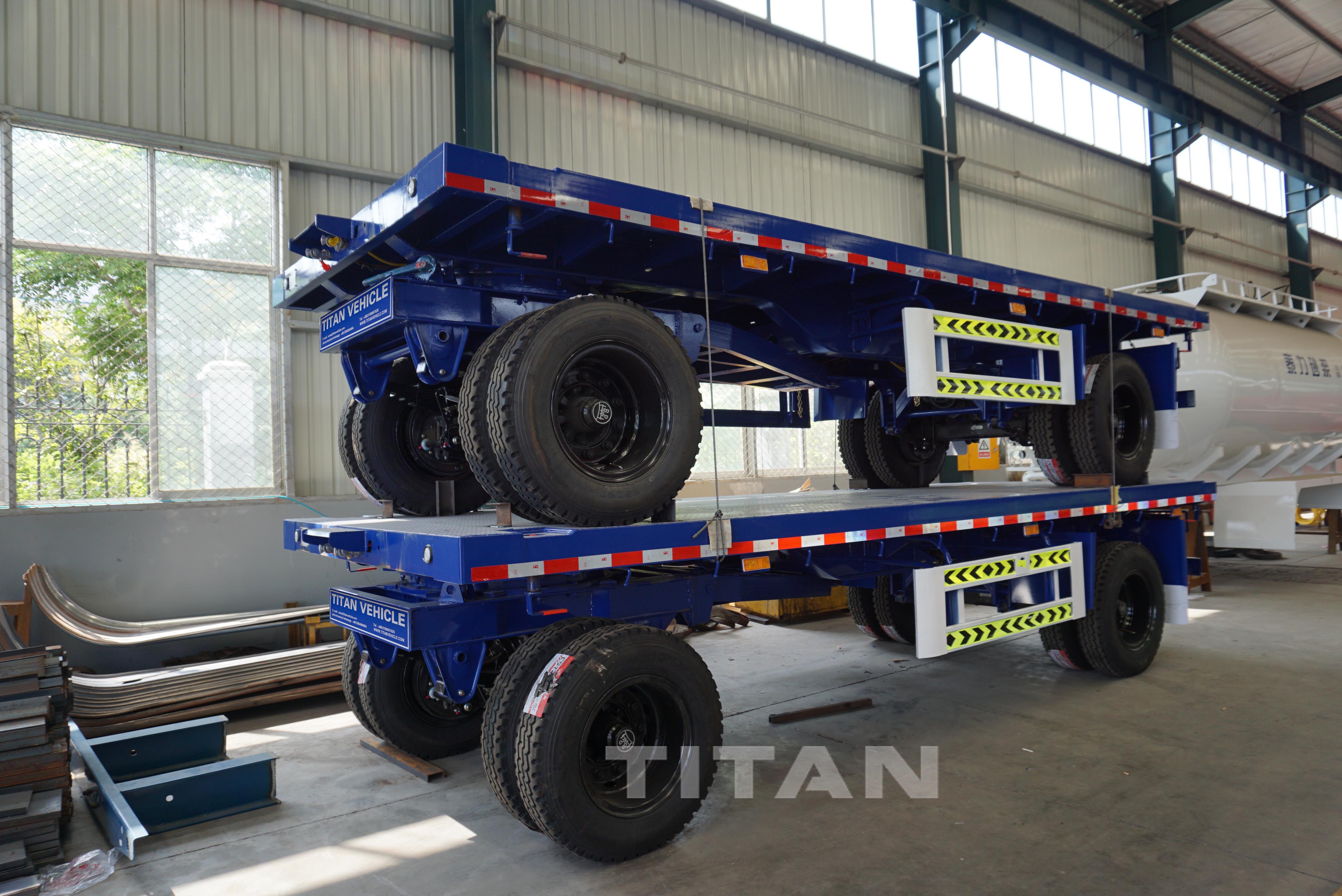 Drawbar Flatbed  trailers 