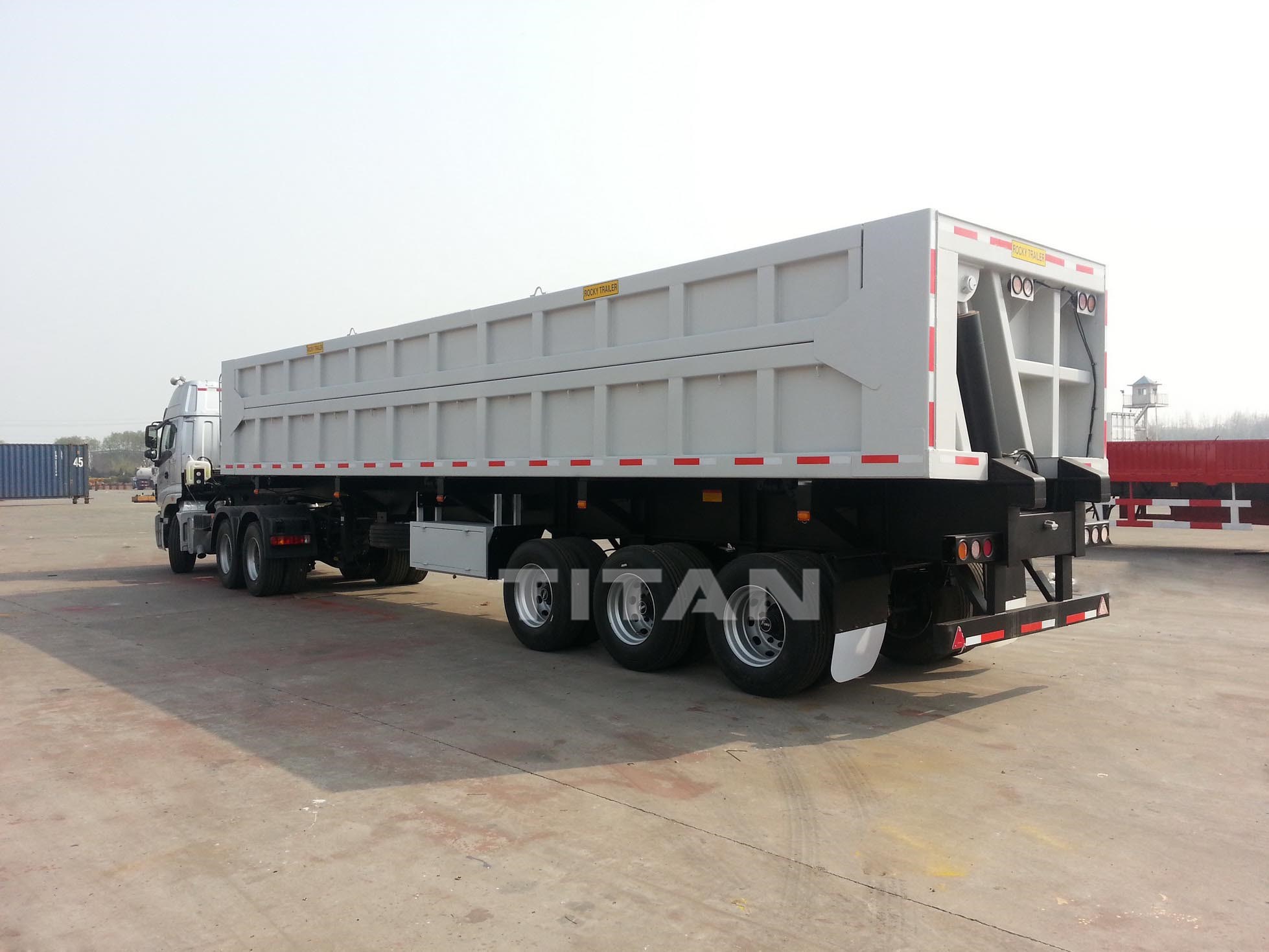 side dump tipper side tipping trailer for sale