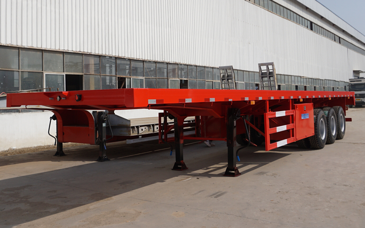 3 axle flatbed semi trailer