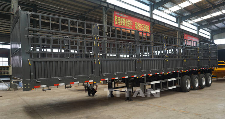 4 axle fence semi trailer