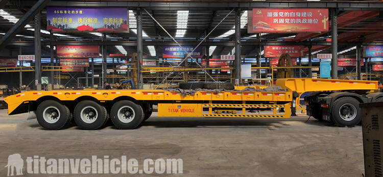 3 Axle lowbed Semi Trailer