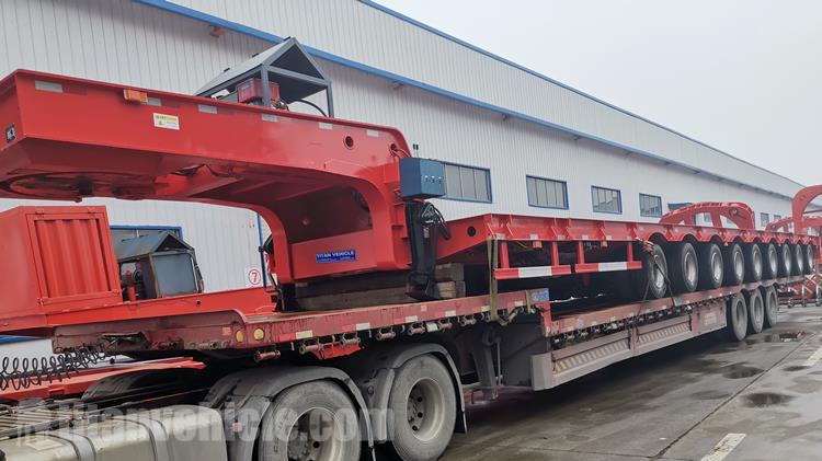 9 Axle Extendable Windmill Blade Transport Trailer for Sale In Vietnam