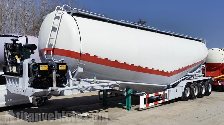 2 Axle 50 Ton Bulk Cement Tanker Trailer for Sale In Congo