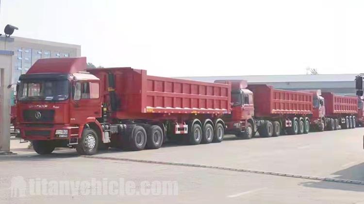 Tri Axle 35 Cubic Dump Trailer Tipper for Sale in Rwanda