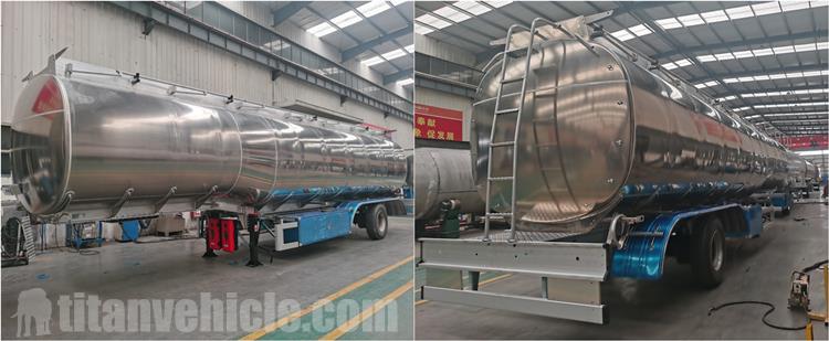 50000 Litres Aluminum Tanker Trailer for Sale In Costa Rica