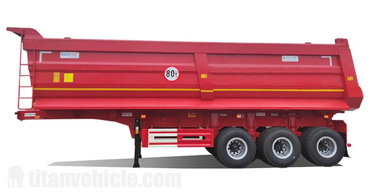 Tri Axle 80 Ton Semi Dump Truck Trailer for Sale In Malawi