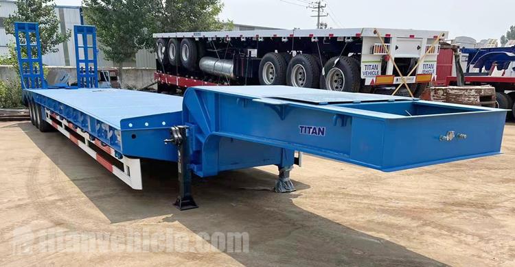 Tri Axle 80 Ton Low Loader Truck Trailer for Sale In Zimbabwe Bulawayo