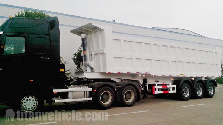 Tri Axle 60 Ton Dump Truck Trailer for Sale In Fiji