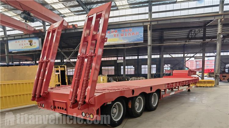 60 Ton Low Bed Truck Trailer is exported to Togo