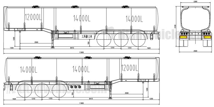 40,000 Liters Fuel Tanker Trailer for Sale In Nigeria Lagos