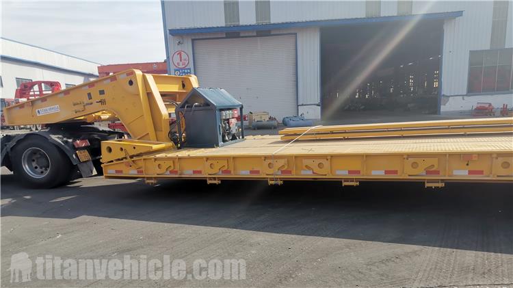 4 Axle 100 Ton Removable Gooseneck Trailer for Sale In Ghana Tema