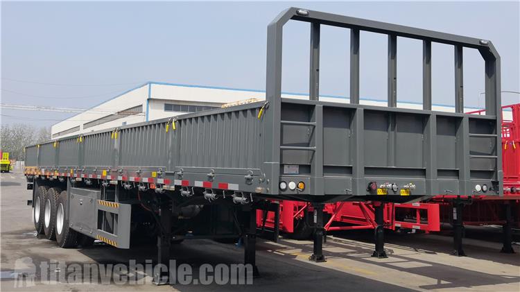 60 Ton Side Wall Semi Trailer for Sale In Kenya - TITAN VEHICLE