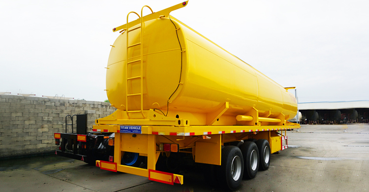 3 Axle 45000L Fuel Tanker Trailer for Sale in Tanzania