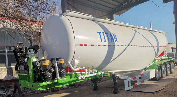 4 Axle 65cbm Dry Bulk Tanker Trailer