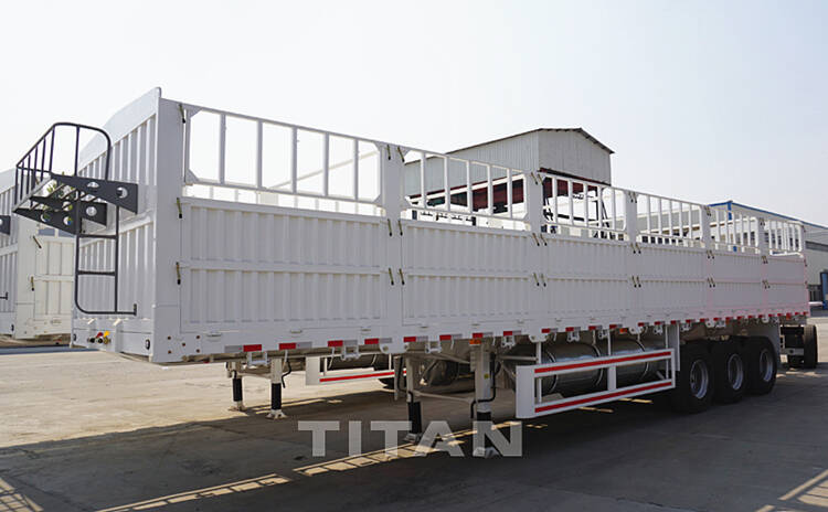 cargo flatbed semi trailer