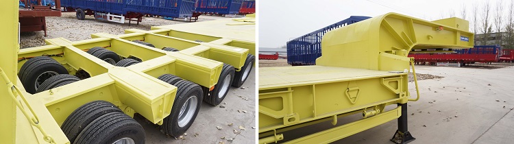 heavy duty hydraulic low bed trailer