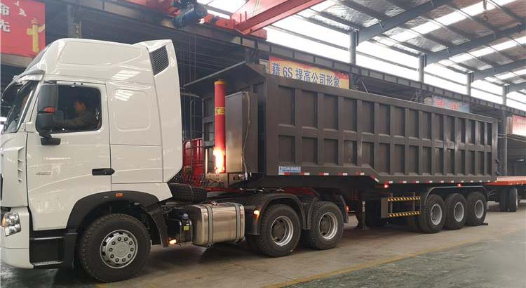 China Tipping Trailer - 3 Axle 100 Ton Tipper Trailer