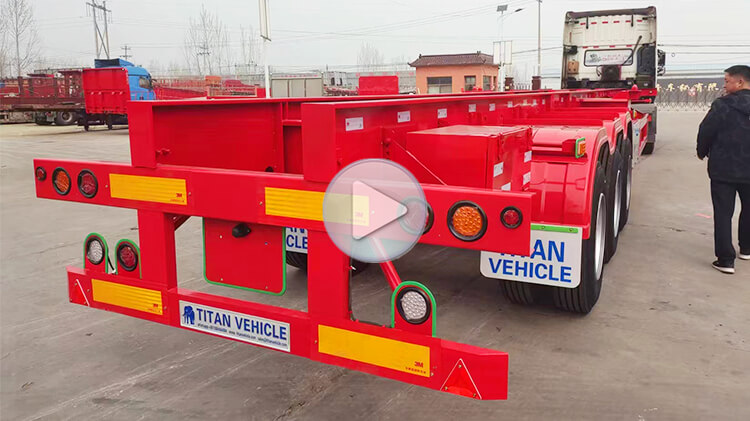 Tri axle 40ft Shipping Container Chassis for Sale Price in Madagascar